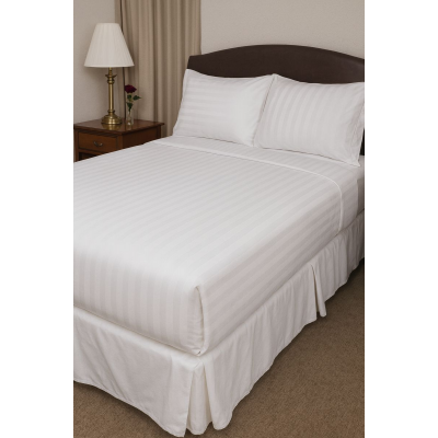 Otel çarşafı Tek kişilik 200x240cm 83 tel çizgili kumaş